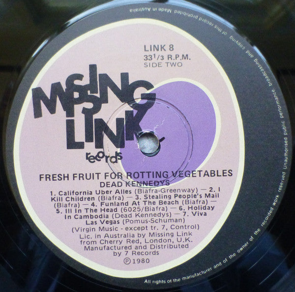 Dead Kennedys – Fresh Fruit For Rotting Vegetables LP vinyl record, image 4 of 7