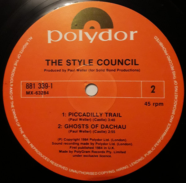 The Style Council – Shout To The Top 12" vinyl record, image 4 of 4