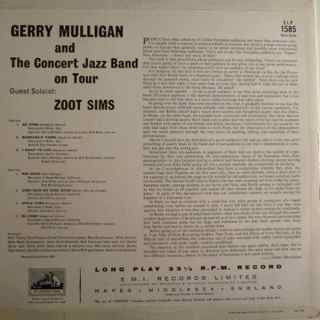 Gerry Mulligan & The Concert Jazz Band, Zoot Sims – Gerry Mulligan And The Concert Jazz Band On Tour LP vinyl record, image 2 of 5