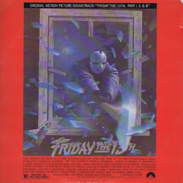 Harry Manfredini – Friday The 13th, Part I, II, & III (Original Motion Picture Soundtrack) LP vinyl record, image 1 of 10