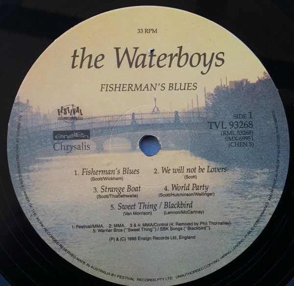 The Waterboys – Fisherman's Blues LP vinyl record, image 5 of 6
