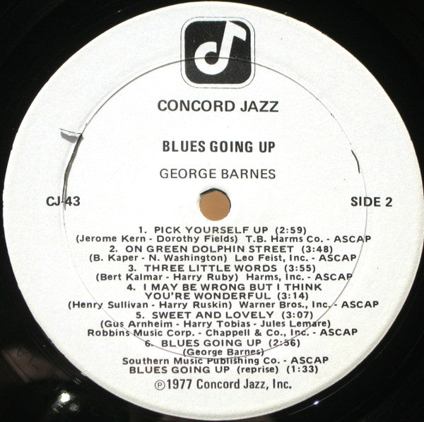 George Barnes Quartet – Blues Going Up LP vinyl record, image 4 of 7