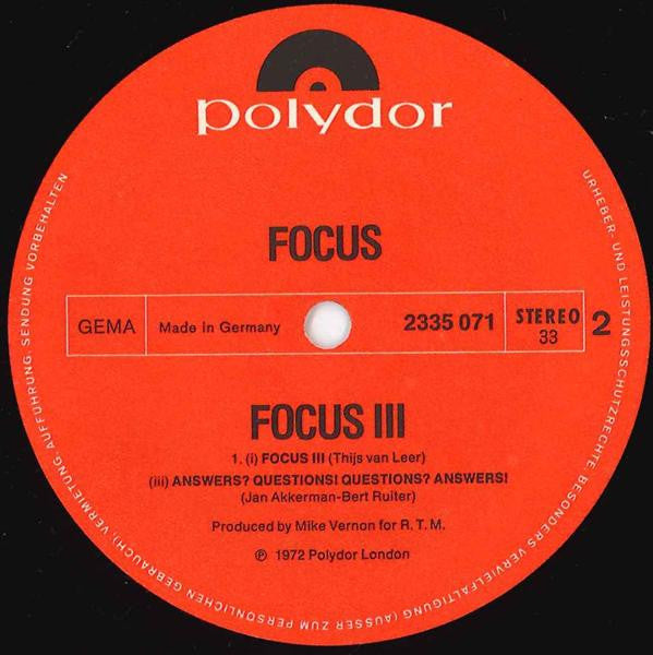 Focus – Focus 3 (2xLP) LP vinyl record, image 6 of 8