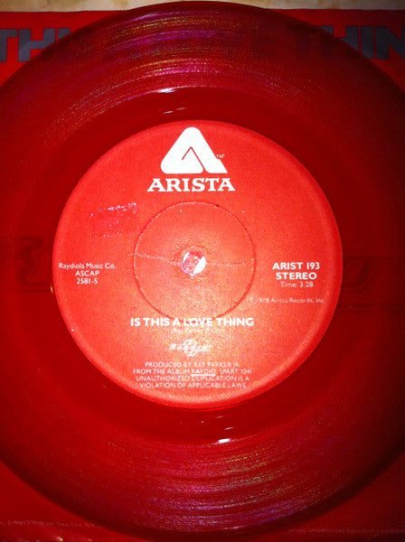 Raydio – Is This A Love Thing 7" vinyl record, image 5 of 6