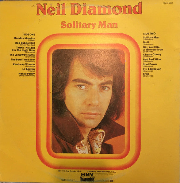 Neil Diamond – Solitary Man LP vinyl record, image 3 of 8