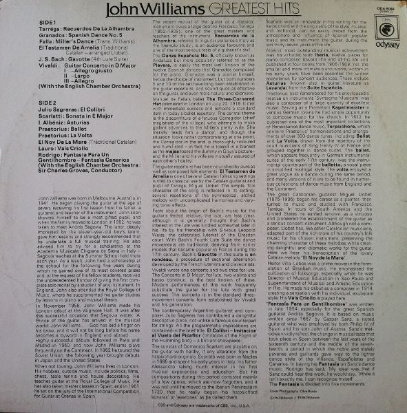 John Williams – Greatest Hits LP vinyl record, image 4 of 4