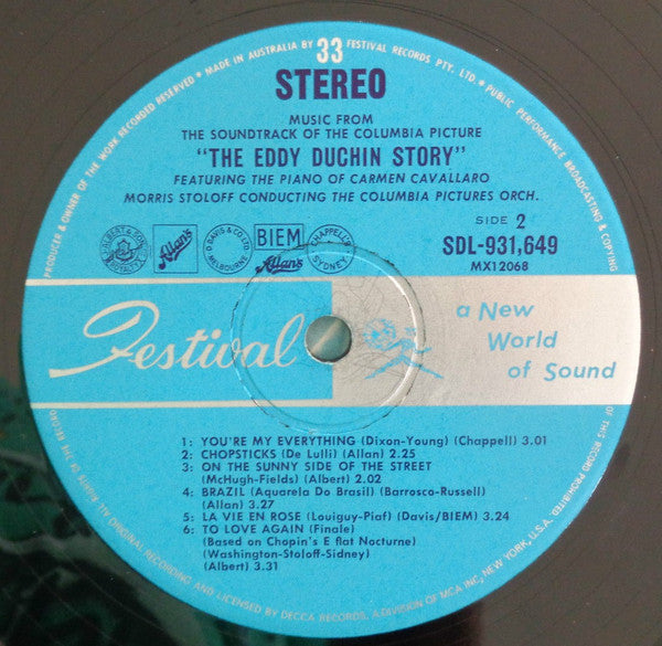 Carmen Cavallaro – The Eddy Duchin Story LP vinyl record, image 4 of 4