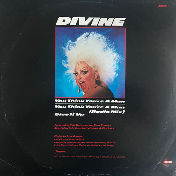 Divine – You Think You're A Man 12" vinyl record, image 2 of 4