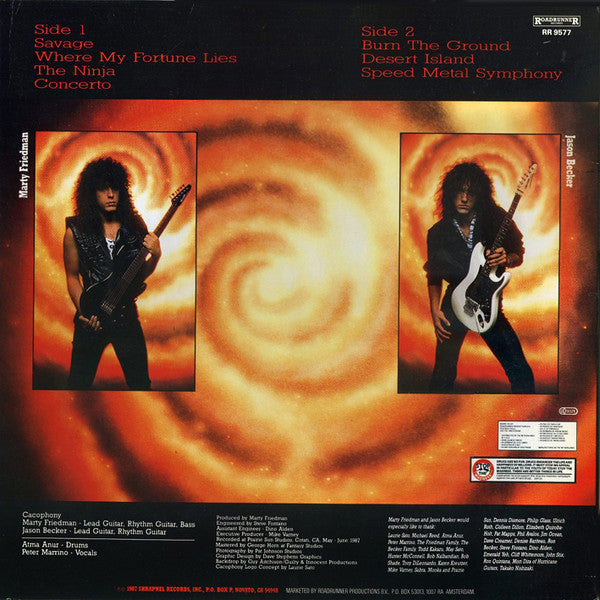 Cacophony, Marty Friedman, Jason Becker – Speed Metal Symphony LP vinyl record, image 2 of 4
