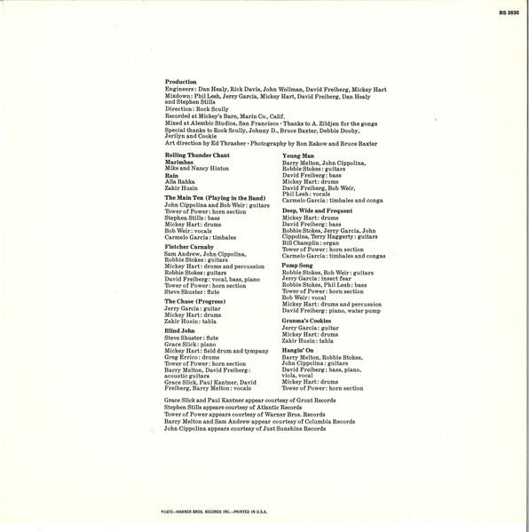 Mickey Hart – Rolling Thunder LP vinyl record, image 5 of 6