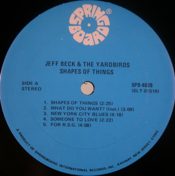 Jeff Beck, The Yardbirds – Shapes Of Things LP vinyl record, image 3 of 8