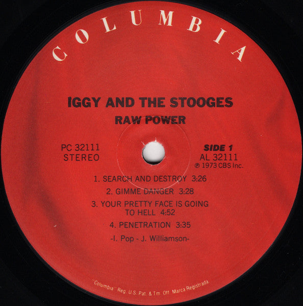 The Stooges – Raw Power LP vinyl record, image 3 of 4