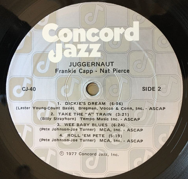 Frank Capp, Nat Pierce – Juggernaut LP vinyl record, image 4 of 4