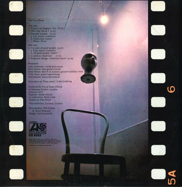 Yes – The Yes Album LP vinyl record, image 2 of 4