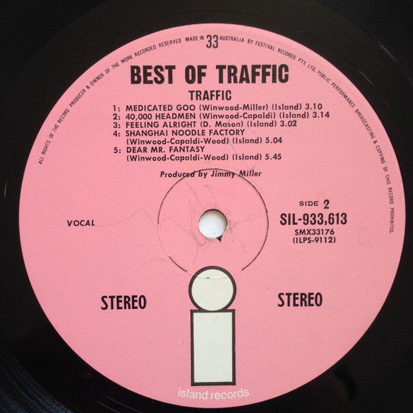 Traffic – Best Of Traffic LP vinyl record, image 4 of 6