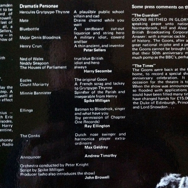 The Goons – The Last Goon Show Of All LP vinyl record, image 4 of 6