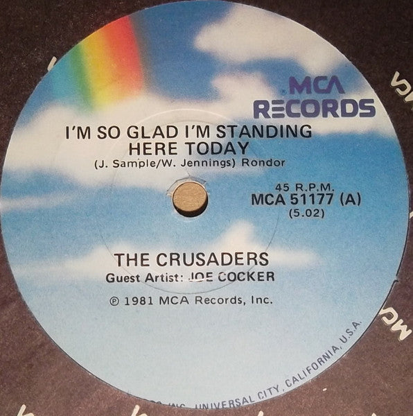 The Crusaders, Joe Cocker – I'm So Glad I'm Standing Here Today 7" vinyl record, image 1 of 2