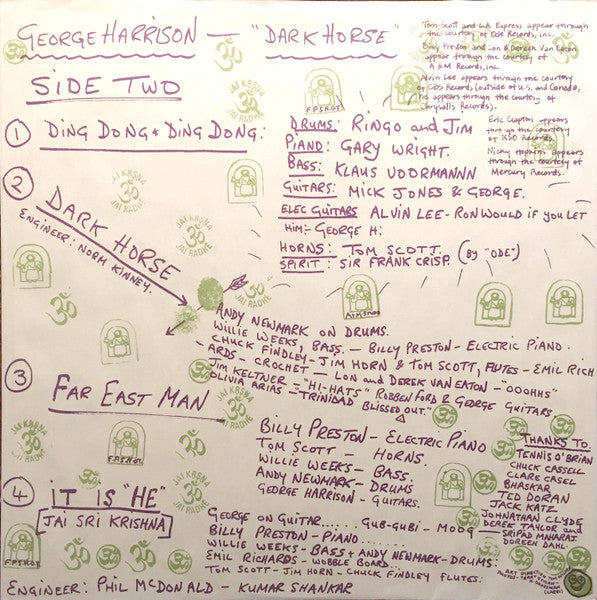 George Harrison – Dark Horse LP vinyl record, image 8 of 10