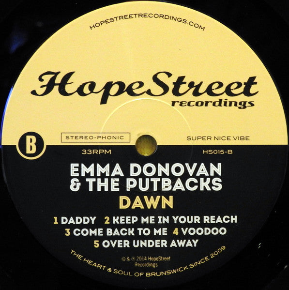 Emma Donovan, The PutBacks – Dawn LP vinyl record, image 3 of 3