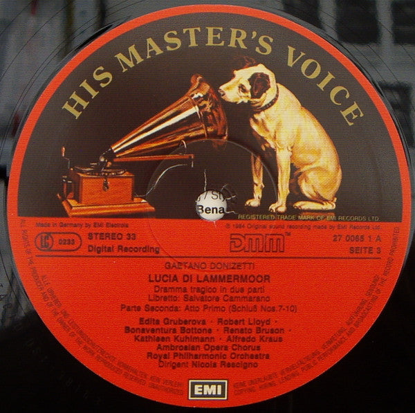 Gaetano Donizetti, Edita Gruberova, Alfredo Kraus, Renato Bruson, Robert Lloyd, The Ambrosian Opera Chorus, Royal Philharmonic Orchestra, Nicola Rescigno – Lucia Di Lammermoor (3xLP) LP vinyl record, image 9 of 10