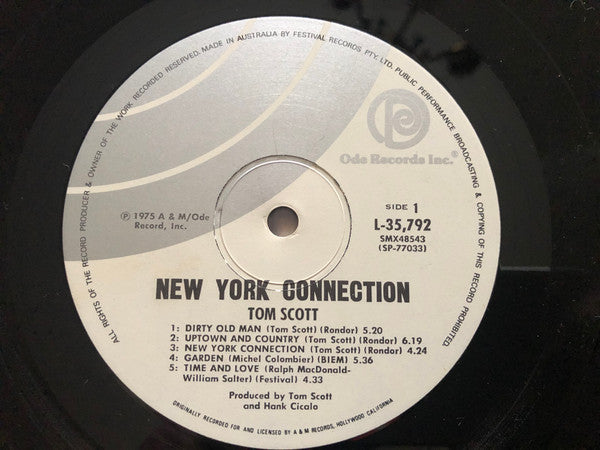 Tom Scott – New York Connection LP vinyl record, image 3 of 5
