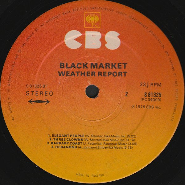 Weather Report – Black Market LP vinyl record, image 4 of 4