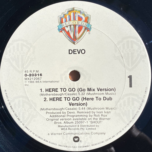 Devo – Here To Go 12" vinyl record, image 2 of 5