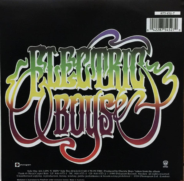 Electric Boys – All Lips & Hips 7" vinyl record, image 2 of 4