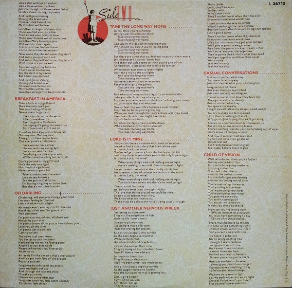 Supertramp – Breakfast In America LP vinyl record, image 4 of 7
