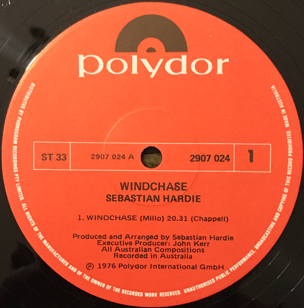 Sebastian Hardie – Windchase LP vinyl record, image 3 of 4
