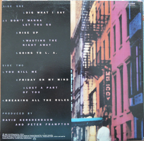 Peter Frampton – Breaking All The Rules LP vinyl record, image 6 of 6