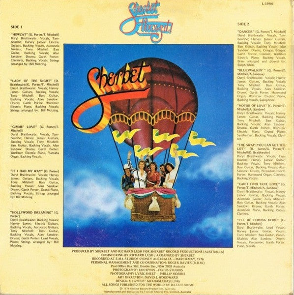 Sherbet – Howzat LP vinyl record, image 4 of 10