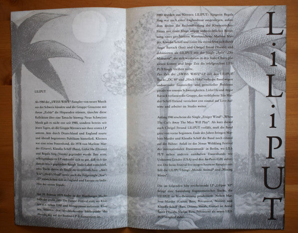 LiLiPUT – Some Songs LP vinyl record, image 9 of 9