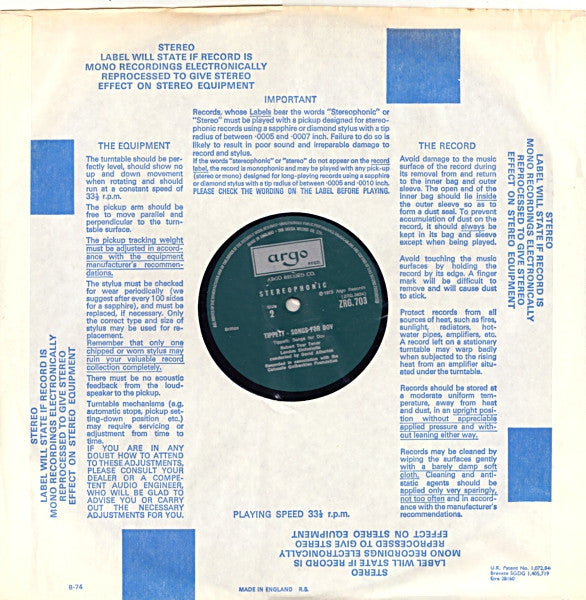 Olivier Messiaen, Sir Michael Tippett – Poèmes Pour Mi / Songs For Dov LP vinyl record, image 8 of 10