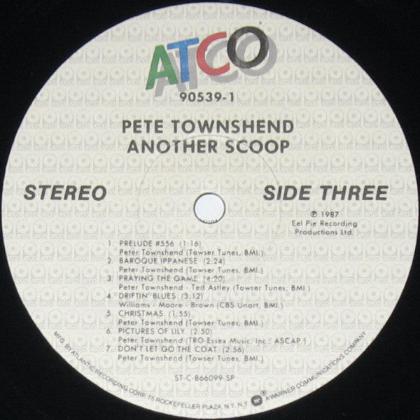 Pete Townshend – Another Scoop (2xLP) LP vinyl record, image 7 of 8