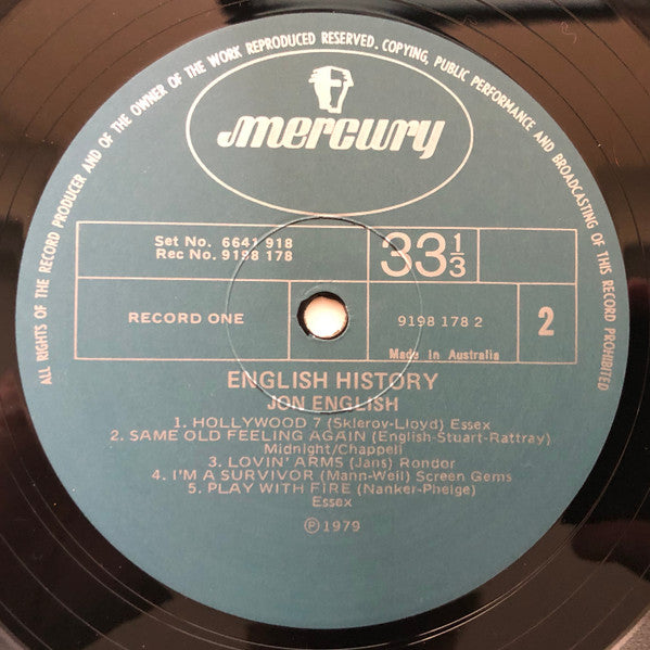 Jon English – English History (2xLP) LP vinyl record, image 6 of 10