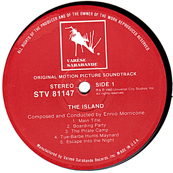 Ennio Morricone – The Island (Original Motion Picture Soundtrack) LP vinyl record, image 3 of 4