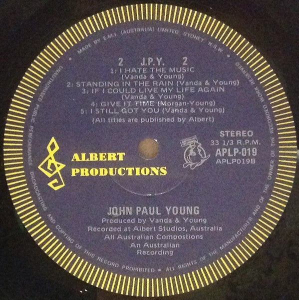 John Paul Young – J.P.Y. LP vinyl record, image 4 of 6