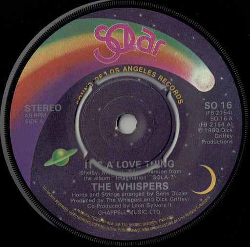 The Whispers – It's A Love Thing 7" vinyl record, image 1 of 4