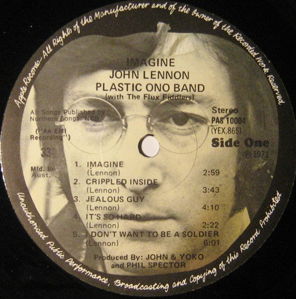 John Lennon – Imagine LP vinyl record, image 3 of 8