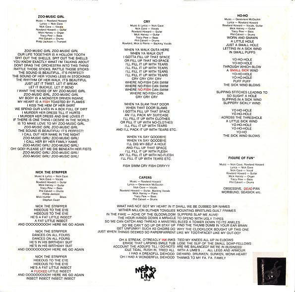 The Birthday Party – Prayers On Fire LP vinyl record, image 3 of 6