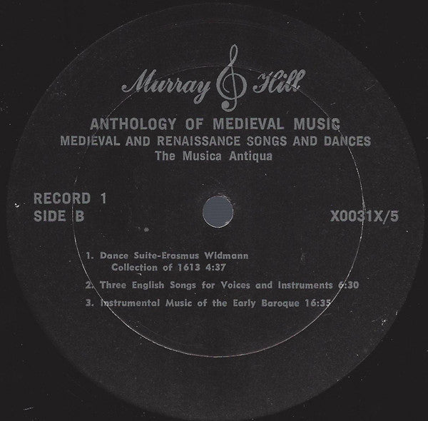 Various – Anthology Of Medieval Music (5xLP) LP vinyl record, image 4 of 10