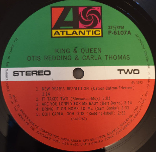 Otis Redding, Carla Thomas – King & Queen LP vinyl record, image 4 of 6
