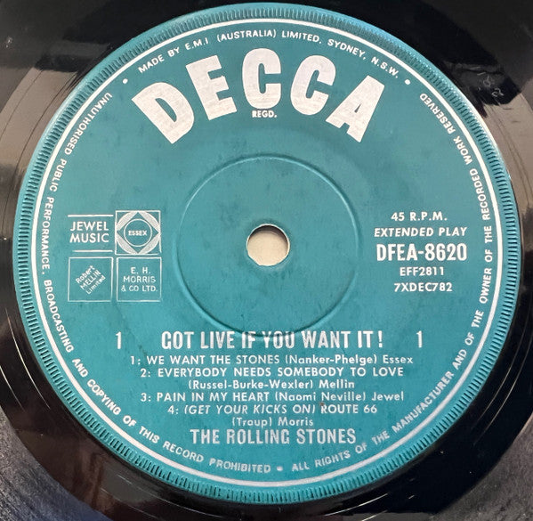The Rolling Stones – Got Live If You Want It! 7" vinyl record, image 3 of 4