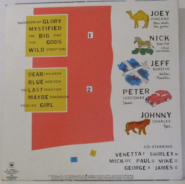 The Black Sorrows – Dear Children LP vinyl record, image 2 of 6