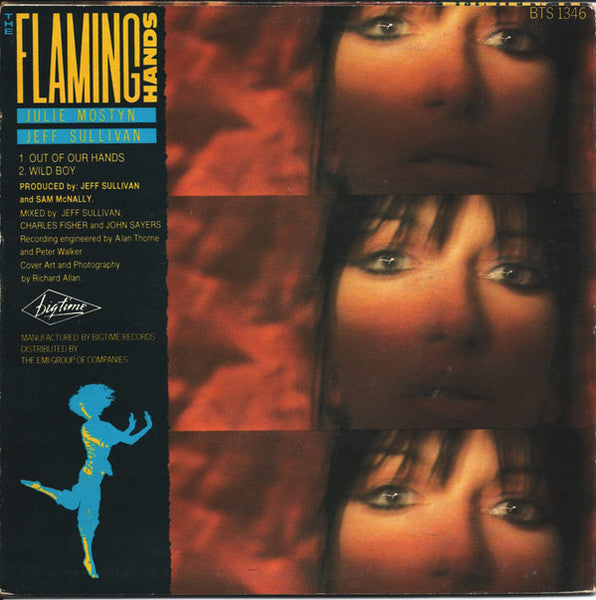Flaming Hands – Out Of Our Hands 7" vinyl record, image 2 of 5