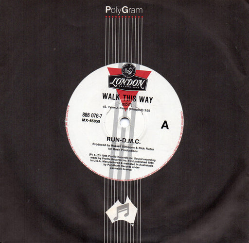 Run-DMC – Walk This Way 7" vinyl record, image 1 of 3