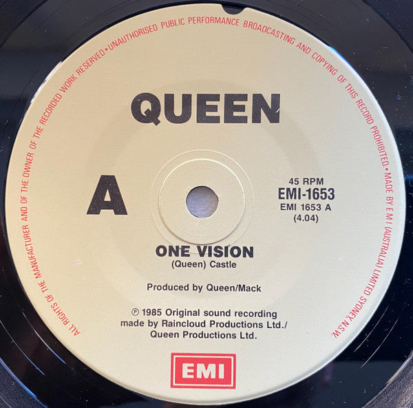 Queen – One Vision 7" vinyl record, image 4 of 6