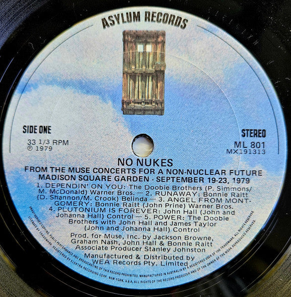 Various – No Nukes - From The Muse Concerts For A Non-Nuclear Future (3xLP) LP vinyl record, image 5 of 10