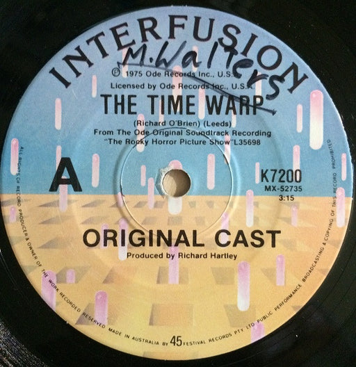 "The Rocky Horror Picture Show" Original Cast – The Time Warp 7" vinyl record, image 1 of 2